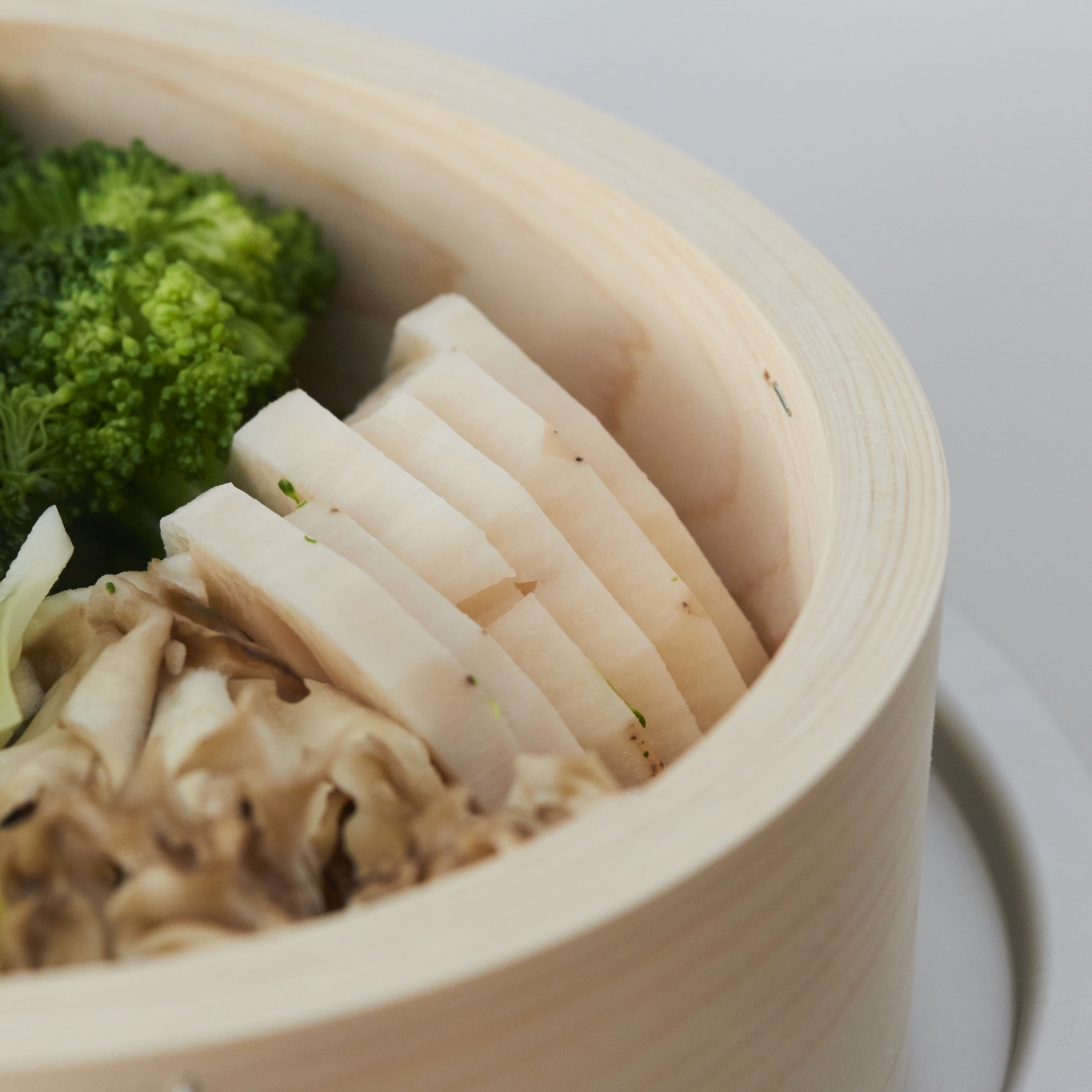 山一/中華せいろ 身＋蓋 21cm -蒸し野菜も絶品に！丈夫で長持ちする