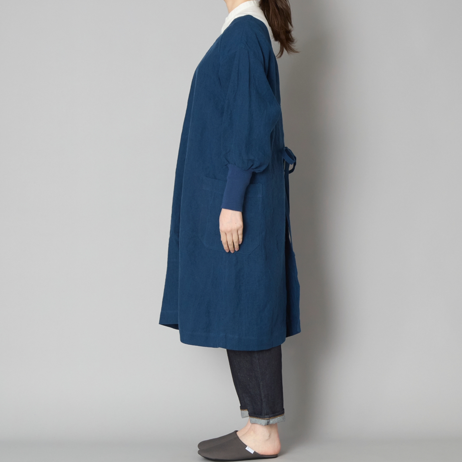 kapoc/割烹着 3rd -ワンピースのように着こなせて、コート代わりにも