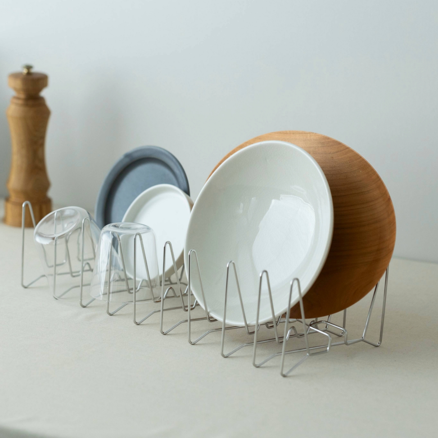 lop looop/3cmに縮む水切りラック -3cmに縮む！折りたたみができて食洗