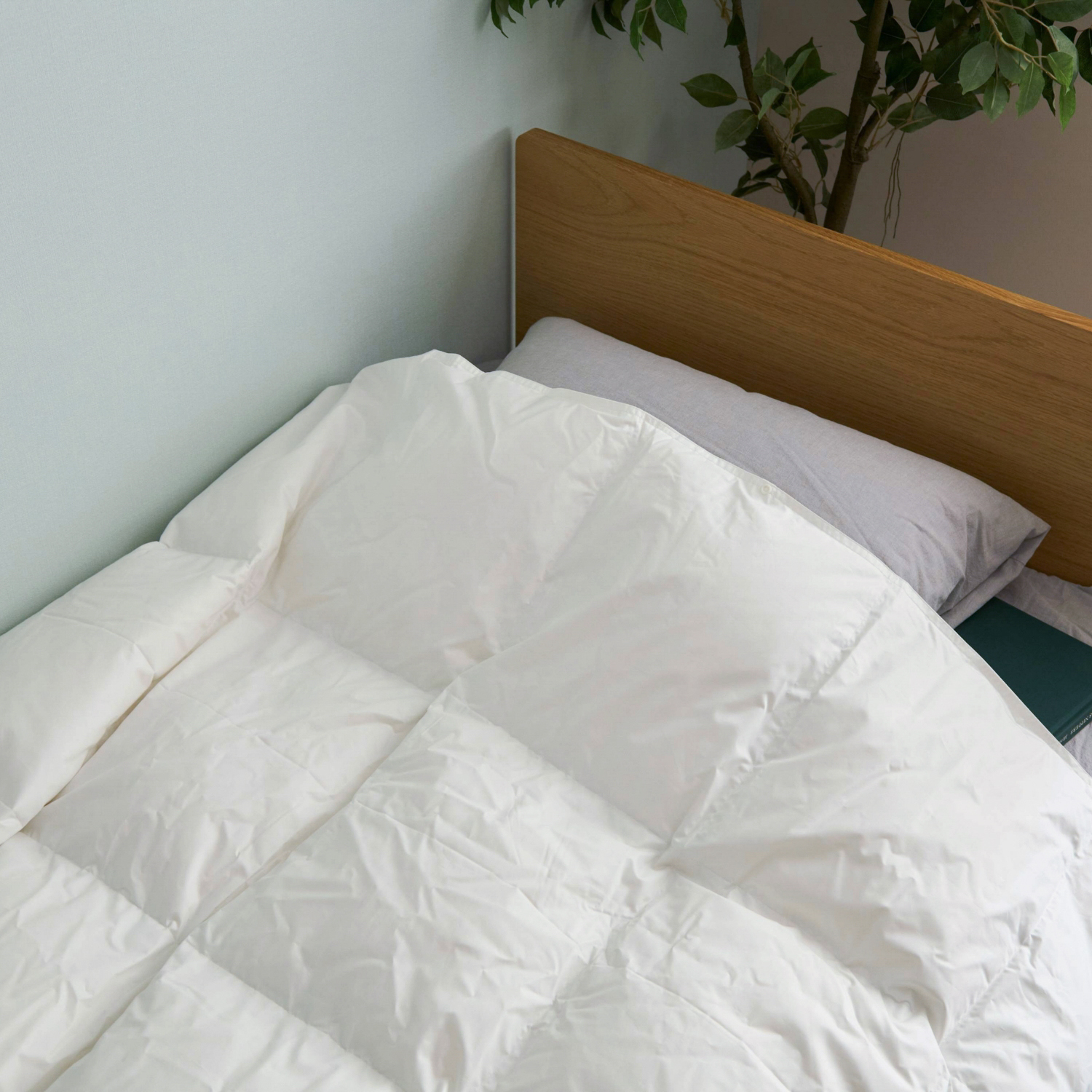 羽毛肌掛け布団 ダブル -単品でも2枚合わせでも使えるから、年中活躍し