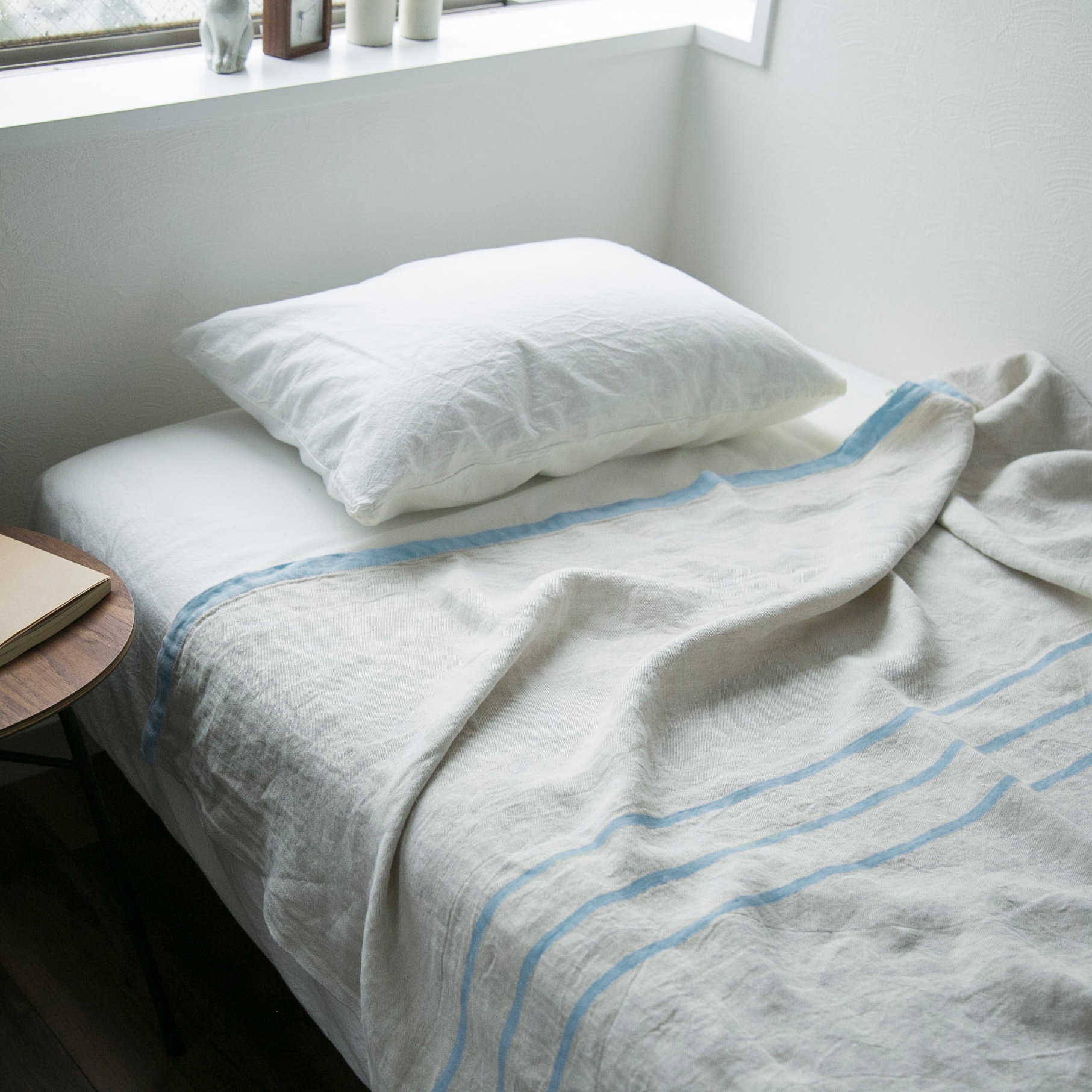 LAPUAN KANKURIT/USVA リネンブランケット 150×200cm -暑い時期