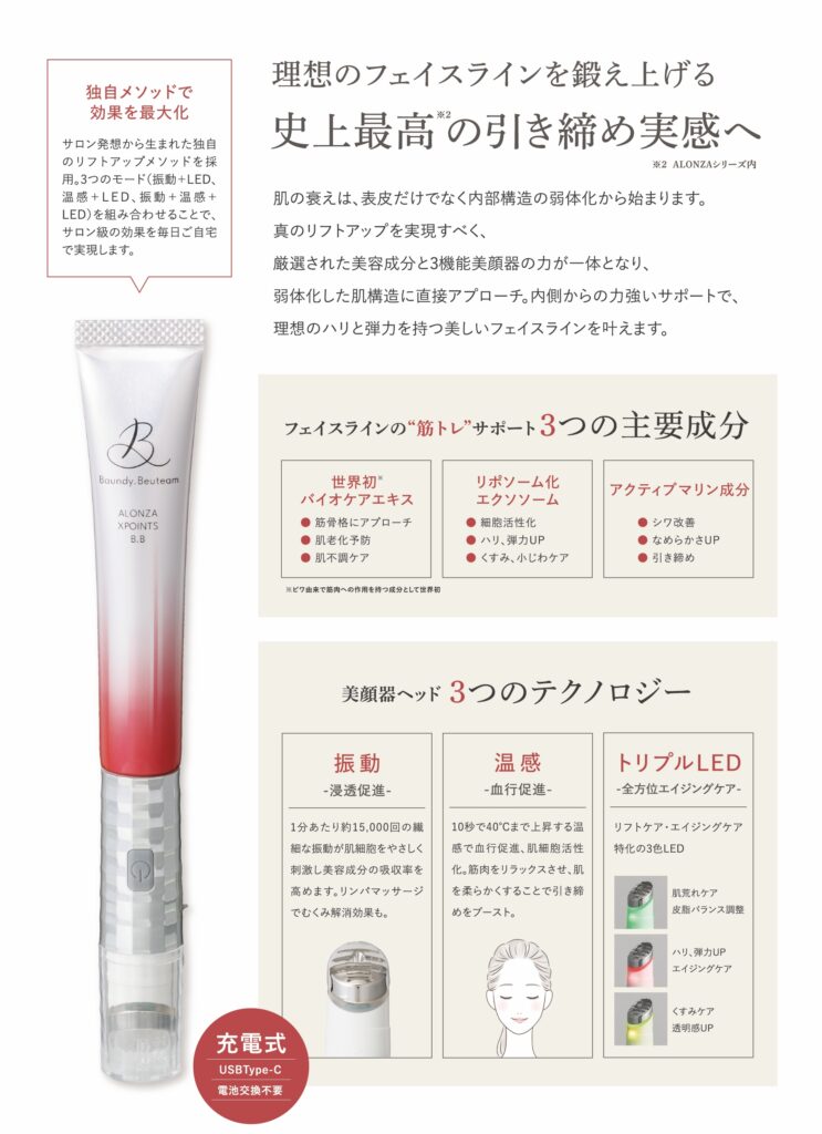 美顔器✕美容クリーム 【一体型スキンケア】 アロンザ エックス