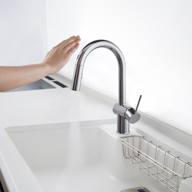 ふれずに水が出る自動水栓 | 暮らしのアイディアを気になるワードで