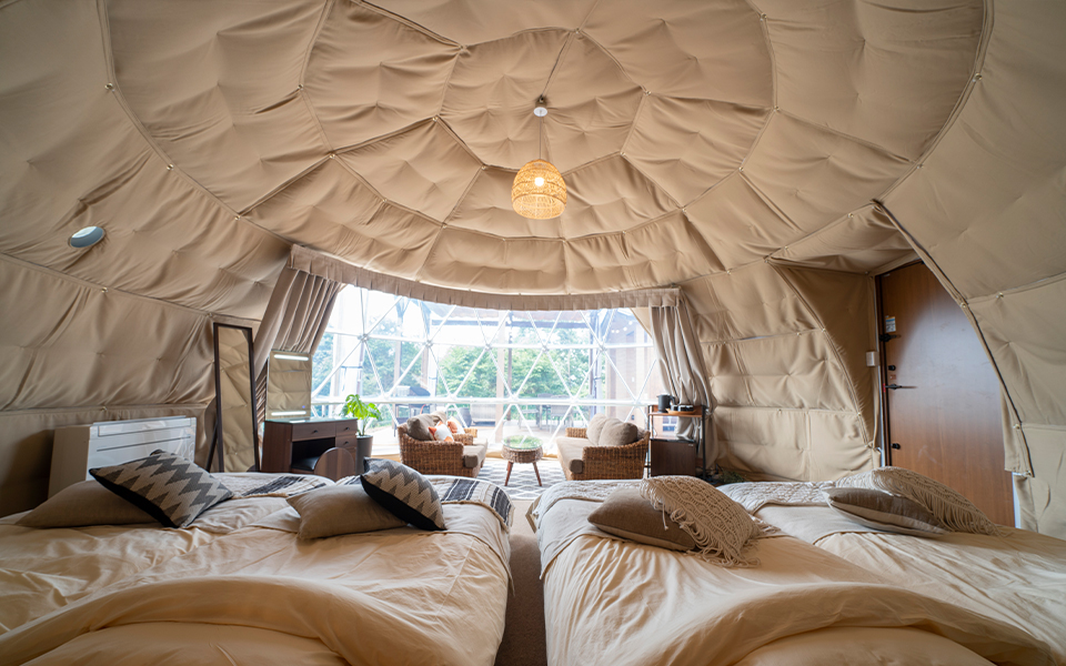 グランピング・キャンプ | 岡山県総社市のホテル | サントピア岡山総社