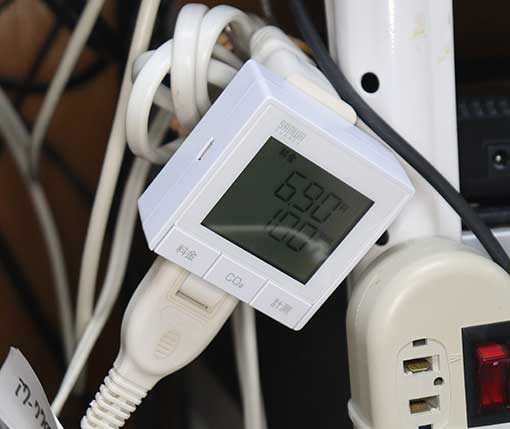 ワットモニター（消費電力をはかる、データを記憶するメモリ付き）TAP