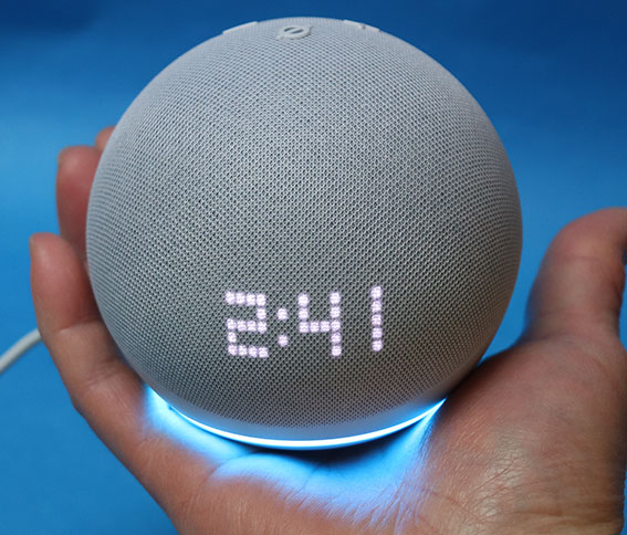 Echo Dot 第5世代 時計付き レビュー。Wi-Fi インターネット設定 と