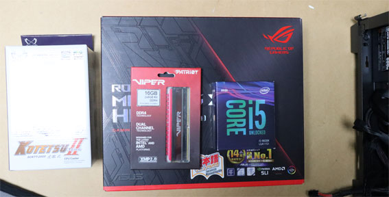 Intel 第9世代 Coffee Lake（i5-9600K）の自作パソコンを組み立てた