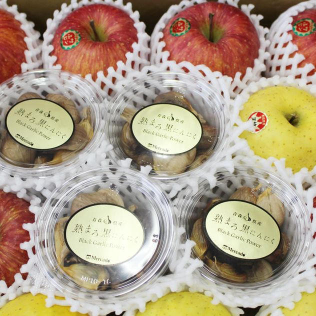 青森県を元気に！】パートナー商品：特選りんごと黒にんにくの