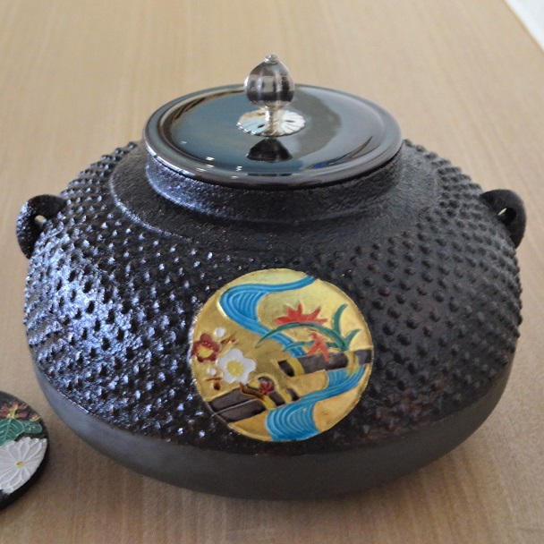 ◉中村翠嵐 作 陶釜 交趾 令和 - (池坊専宗がみつめた匠の世界～よい