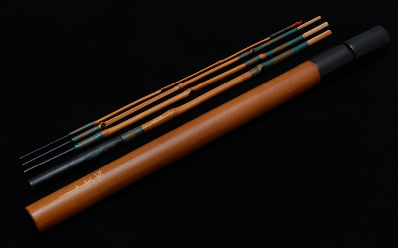 竿とく タナゴ竿 印籠4本継 77cm 総布袋竹 ケース付の通信販売