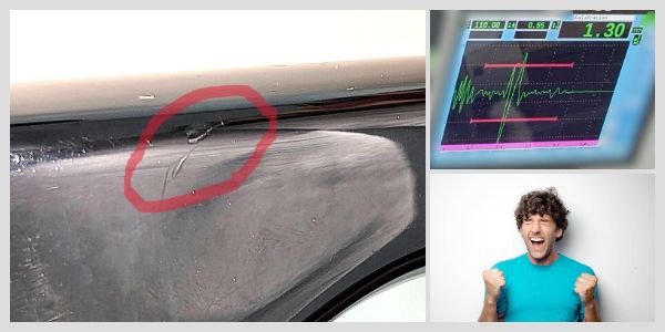 カーボンフレームに傷が！ロードバイクの超音波検査を受けた話