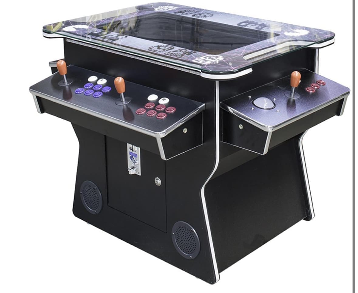 New 3 Sided 32'' Screen Arcade with 3000 Games and Trackball