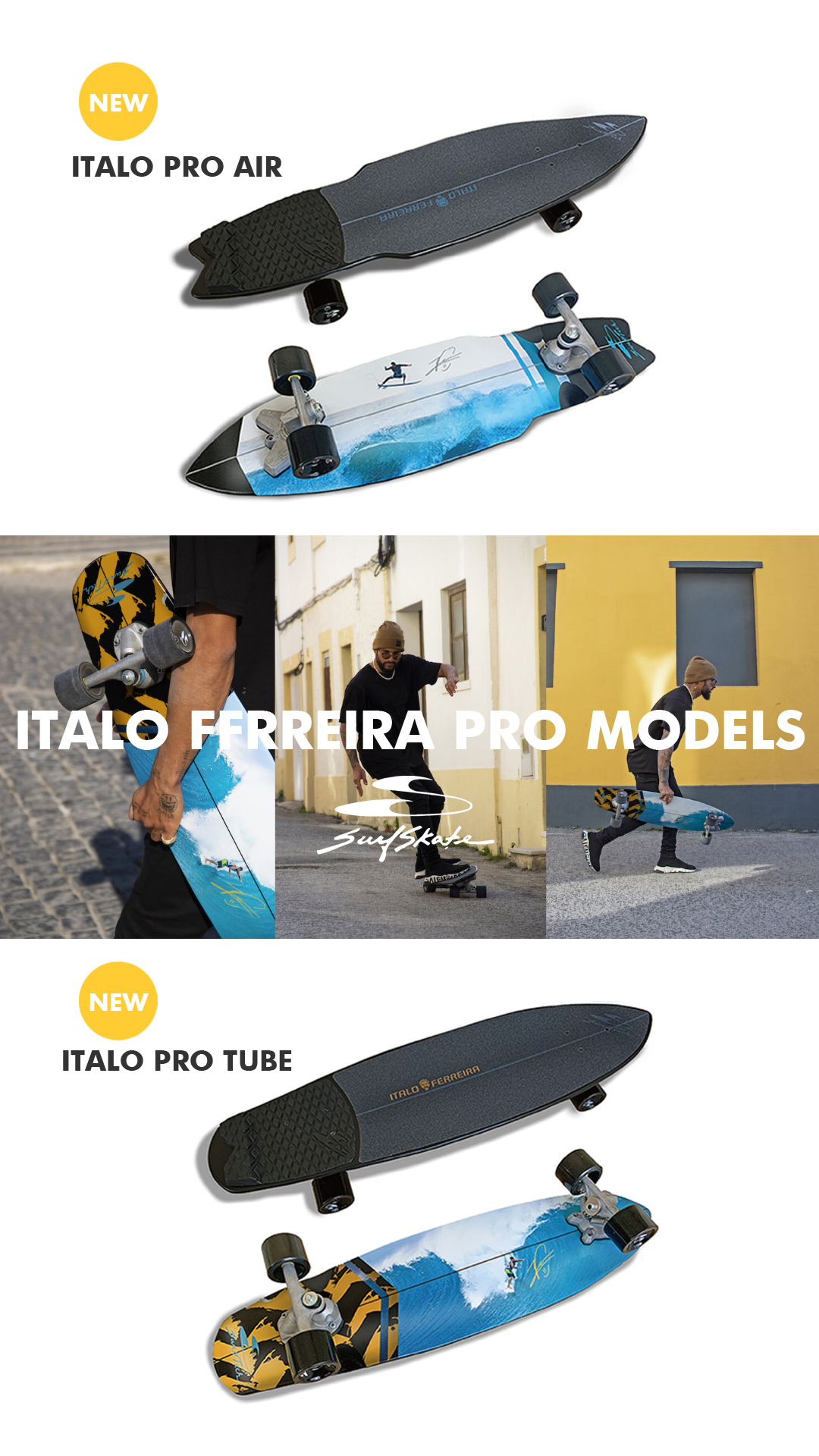 SURF SKATEより世界チャンピオンであるイタロ・フェレイラの