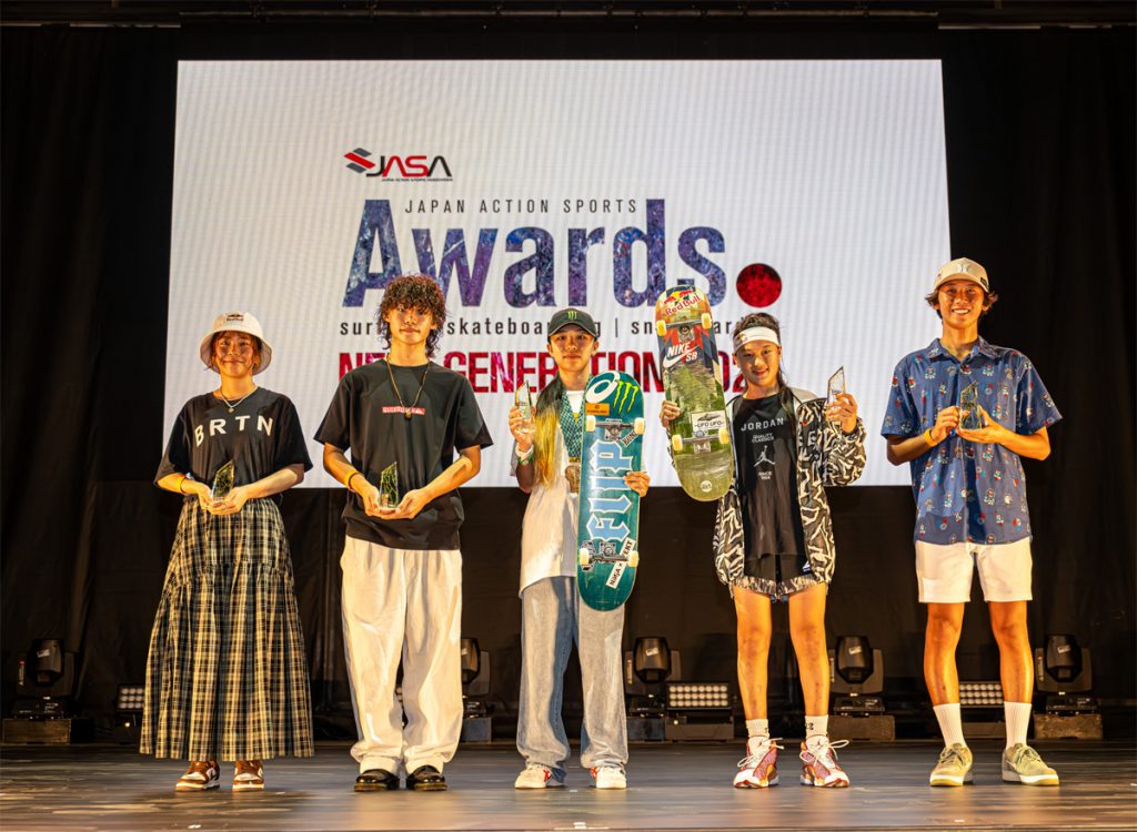 小野里弦と池田美来が『JAPAN ACTION SPORTS AWARDS 2024 NEXT