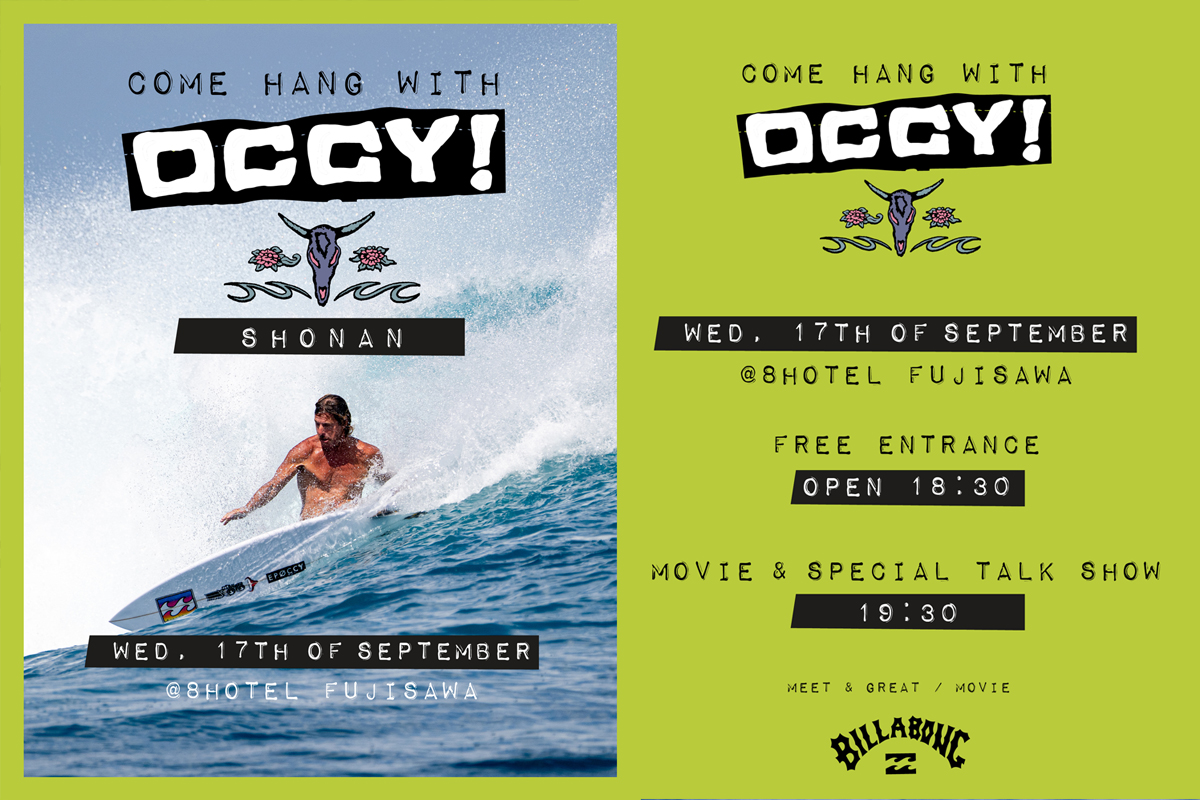 サーフィン界のレジェンド “オッキー”ことマーク・オクルーポ緊急来日