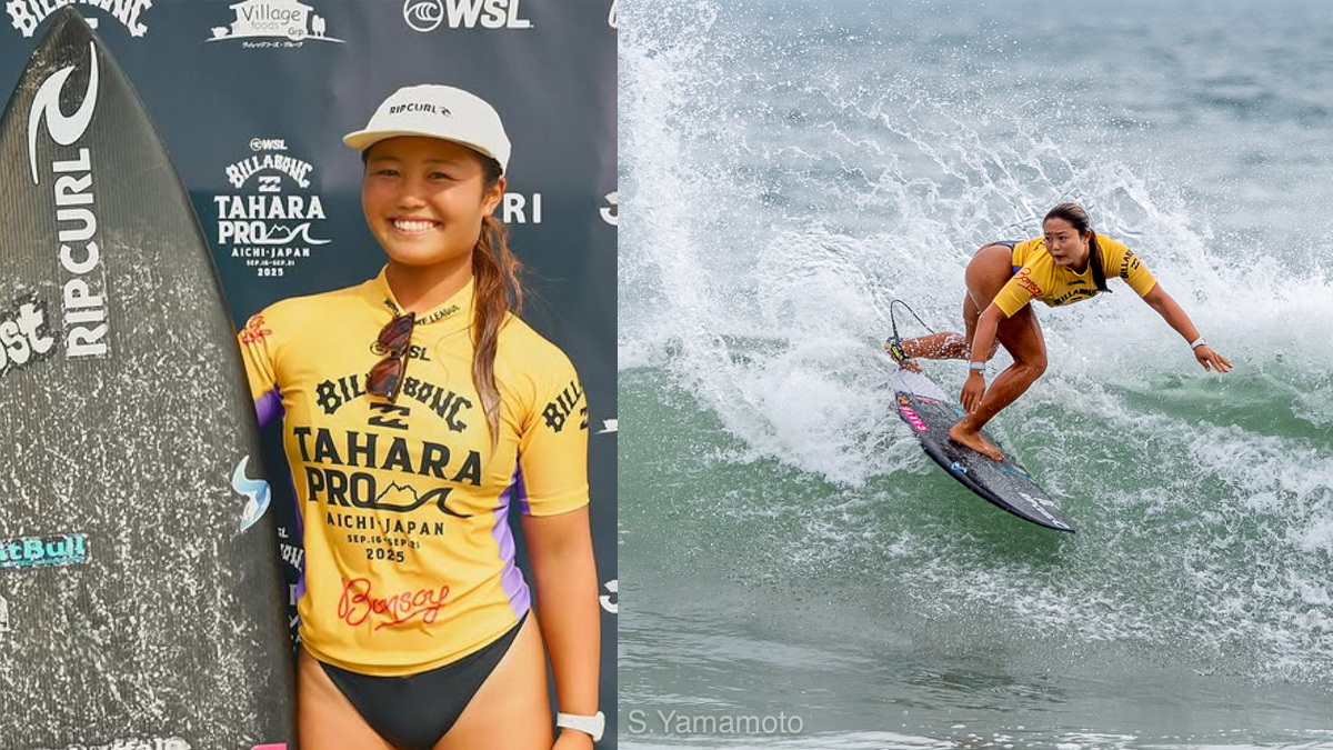 松岡亜音が大会最高得点をマーク。WSLQS6000『BILLABONG TAHARA PRO