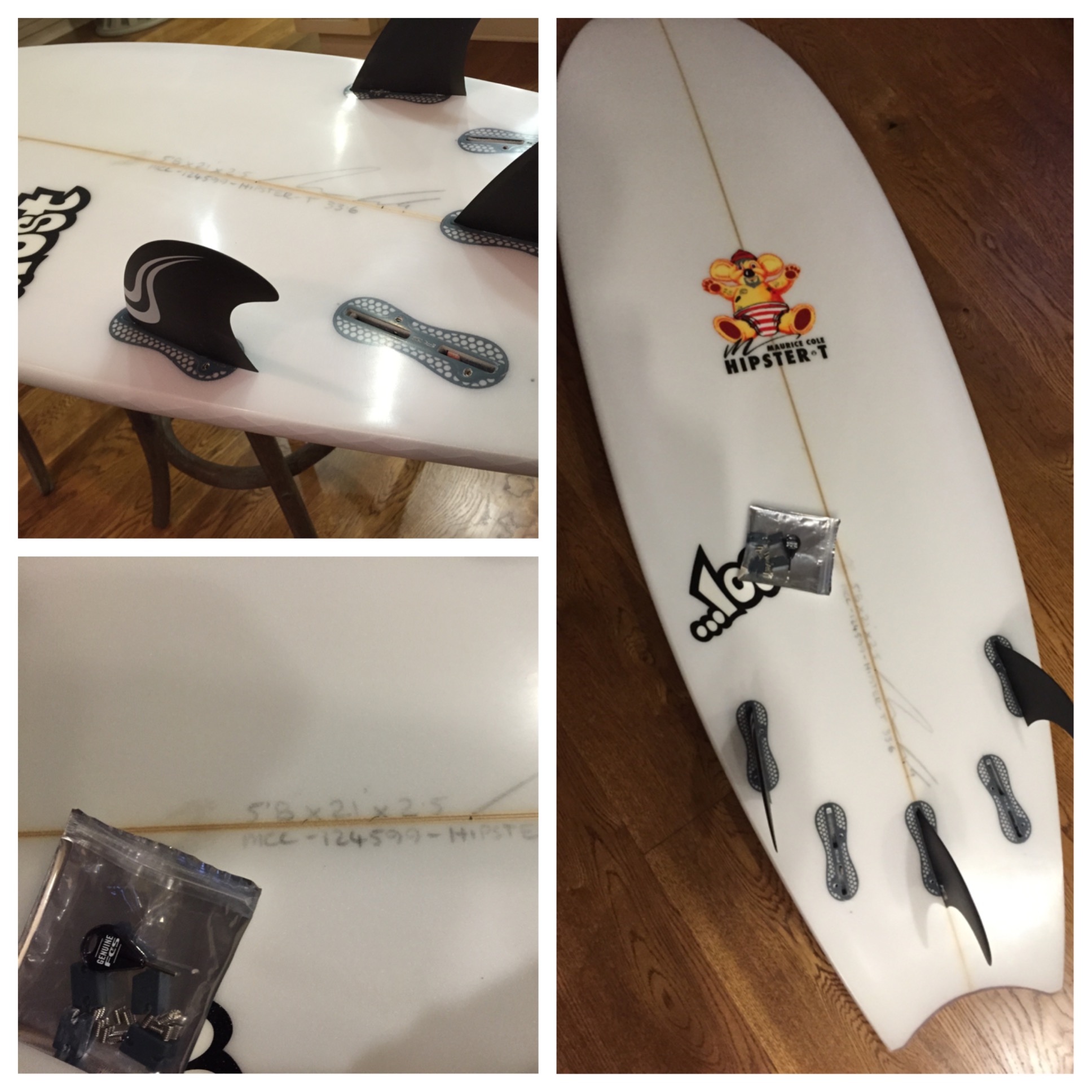 Maurice Cole Hipster T 5'8 x 21 x 2.5 (33.6L) | Board Locker