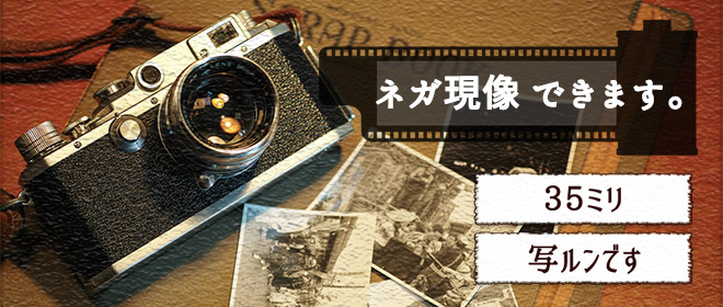 ネガフィルム現像 | スズキカメラ｜新潟県村上市の写真館