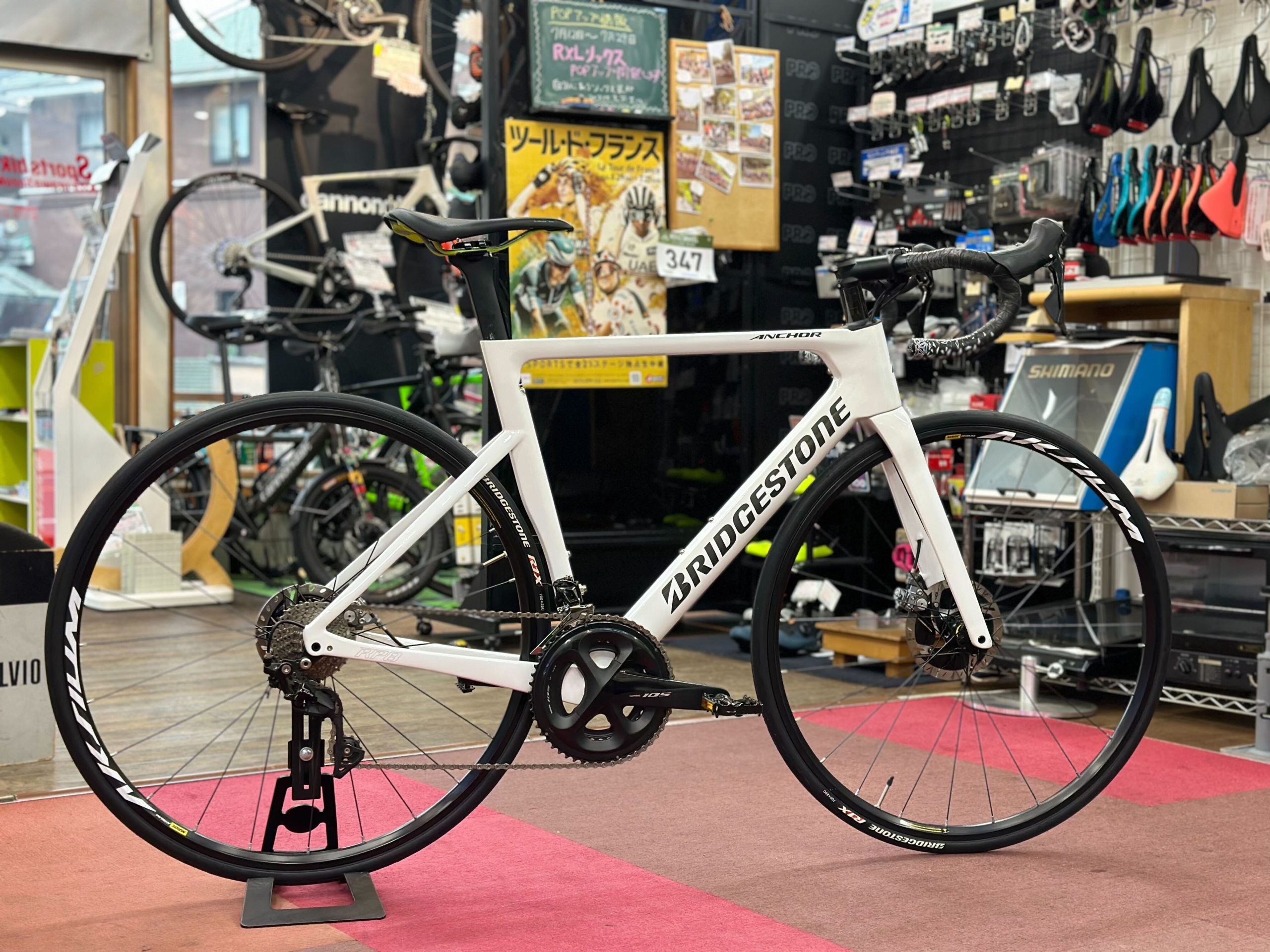 リムからの乗り換えにちょうどいいANCHOR RP8 フレームセット