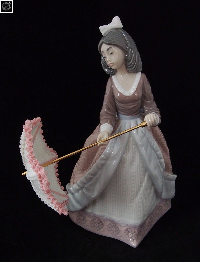 リヤドロ】【パラソルの娘（お出かけ）】【絶版】【5210】