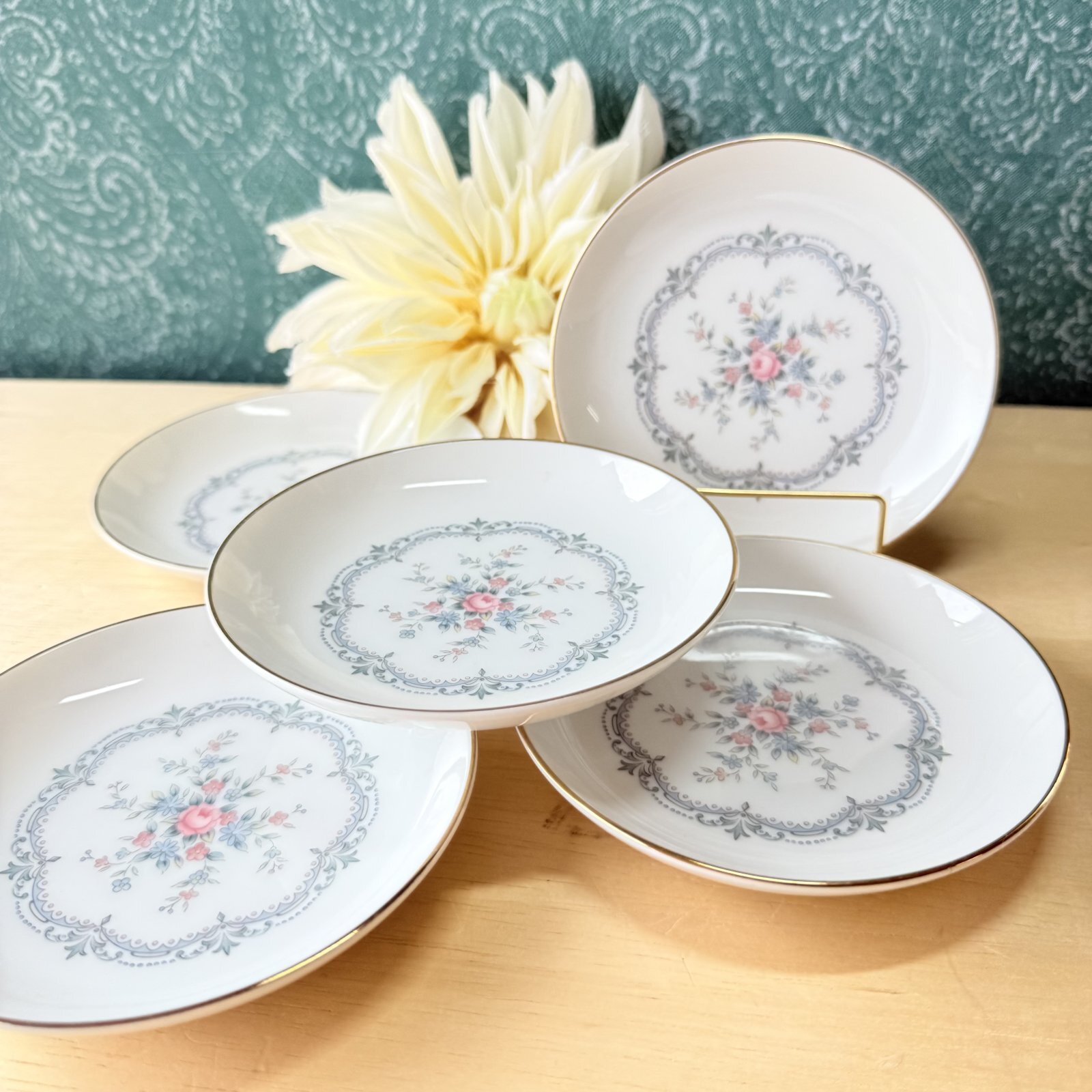 NORITAKEノリタケ 日本陶器会社 vintage 12cm小皿 5枚セット 花柄