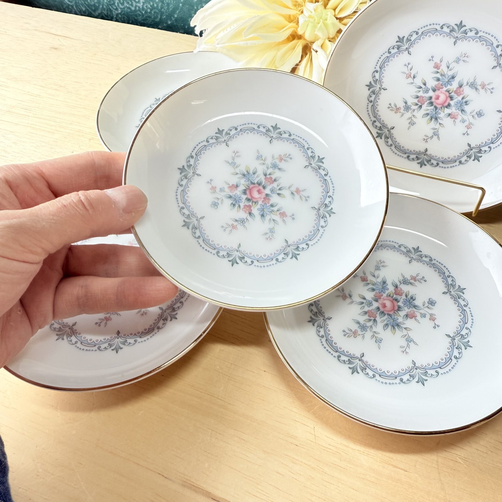 NORITAKEノリタケ 日本陶器会社 vintage 12cm小皿 5枚セット 花柄