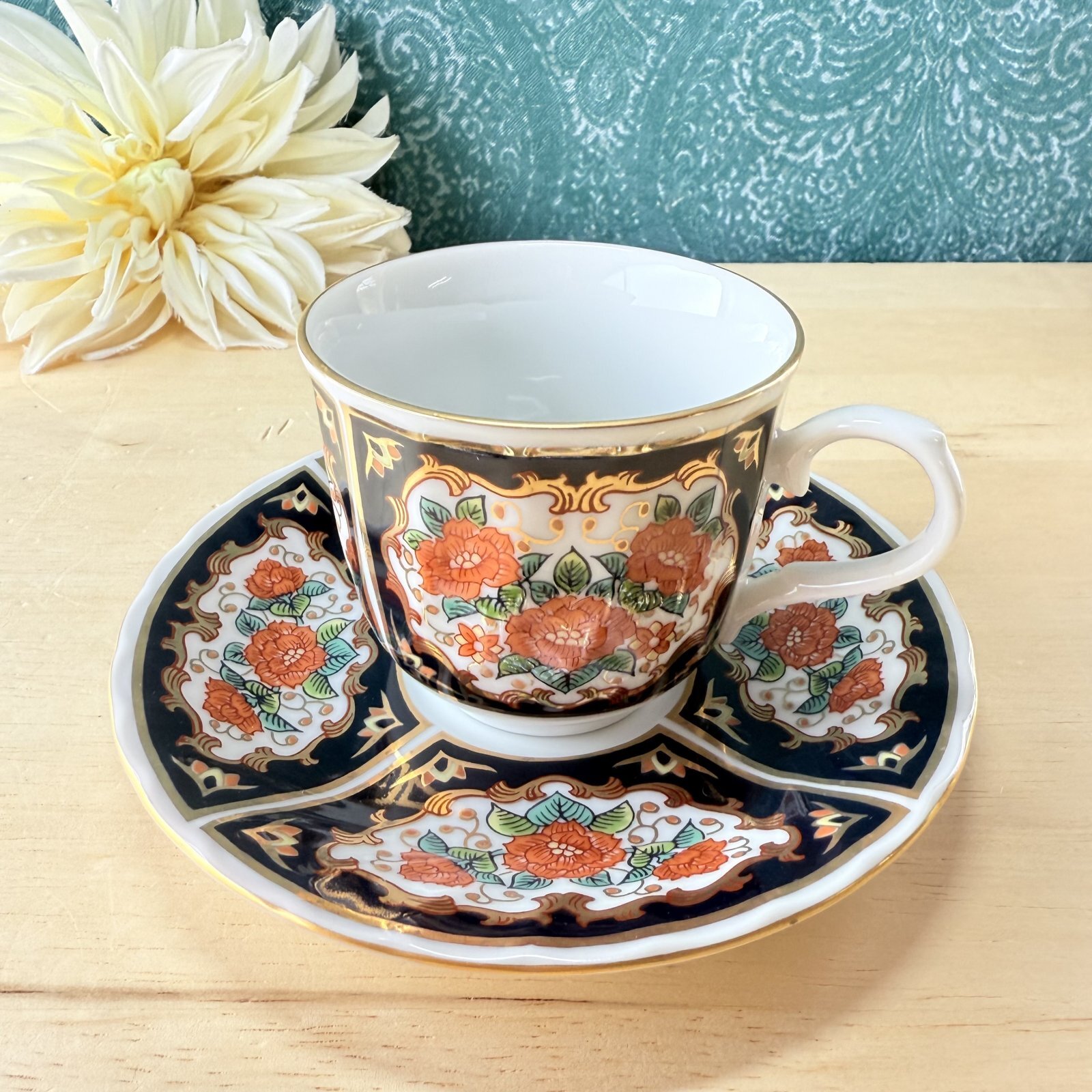 有田焼 伊万里 弥左エ門窯 カップ＆ソーサー 錦