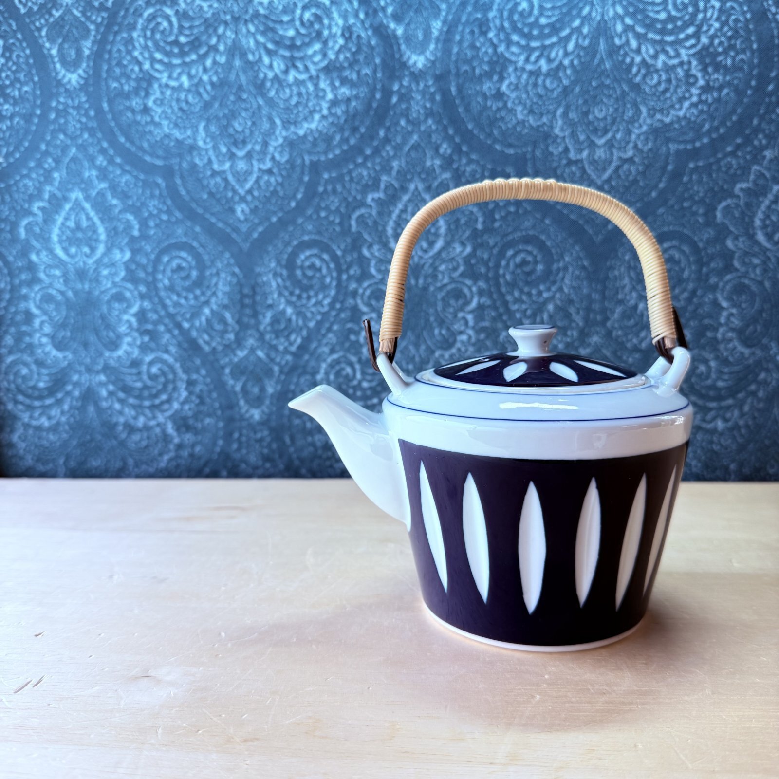 昭和レトロモダン 有田焼土瓶 矢車 4合（陶器）廃盤品