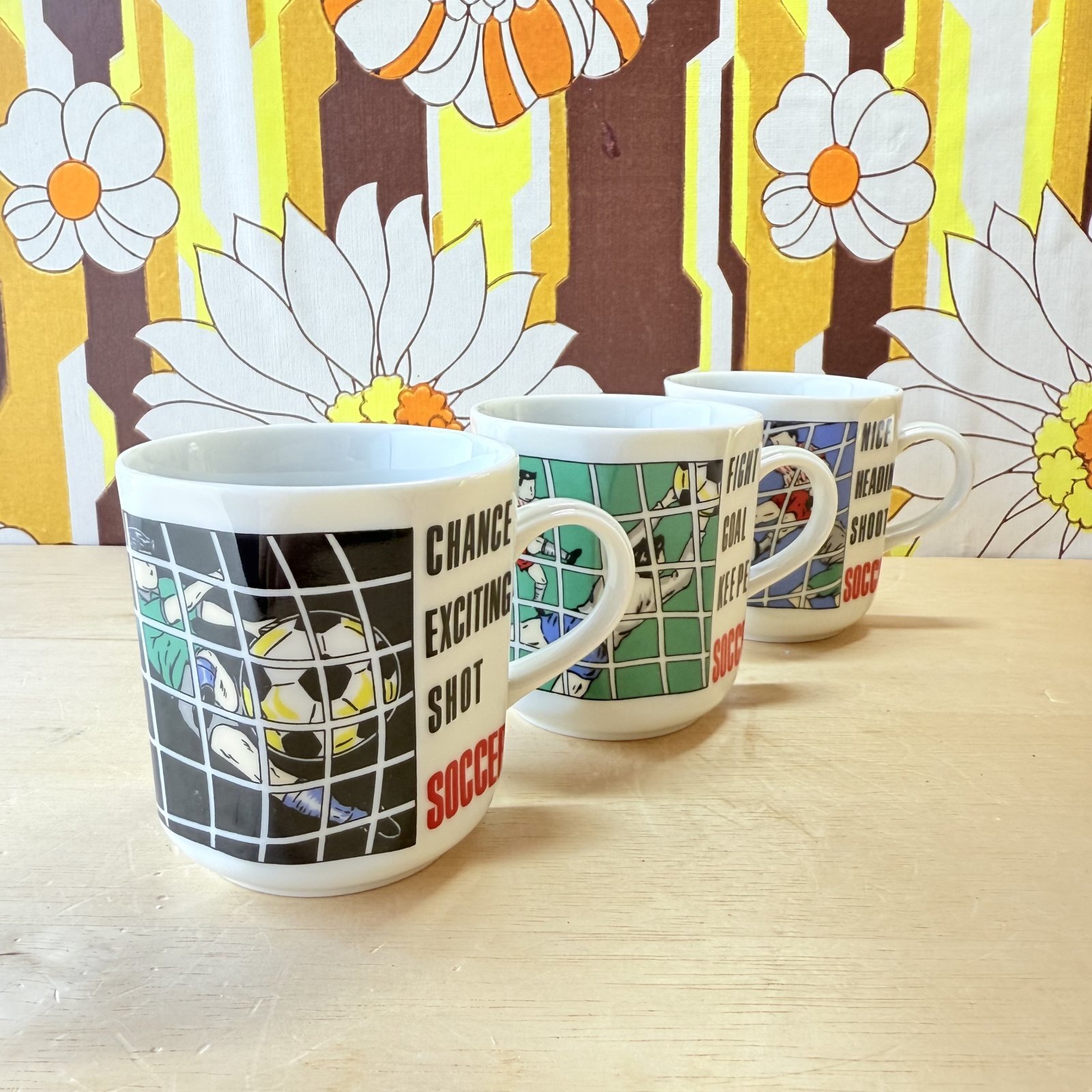 enjoy Sports サッカーマグカップ 八角形 各柄