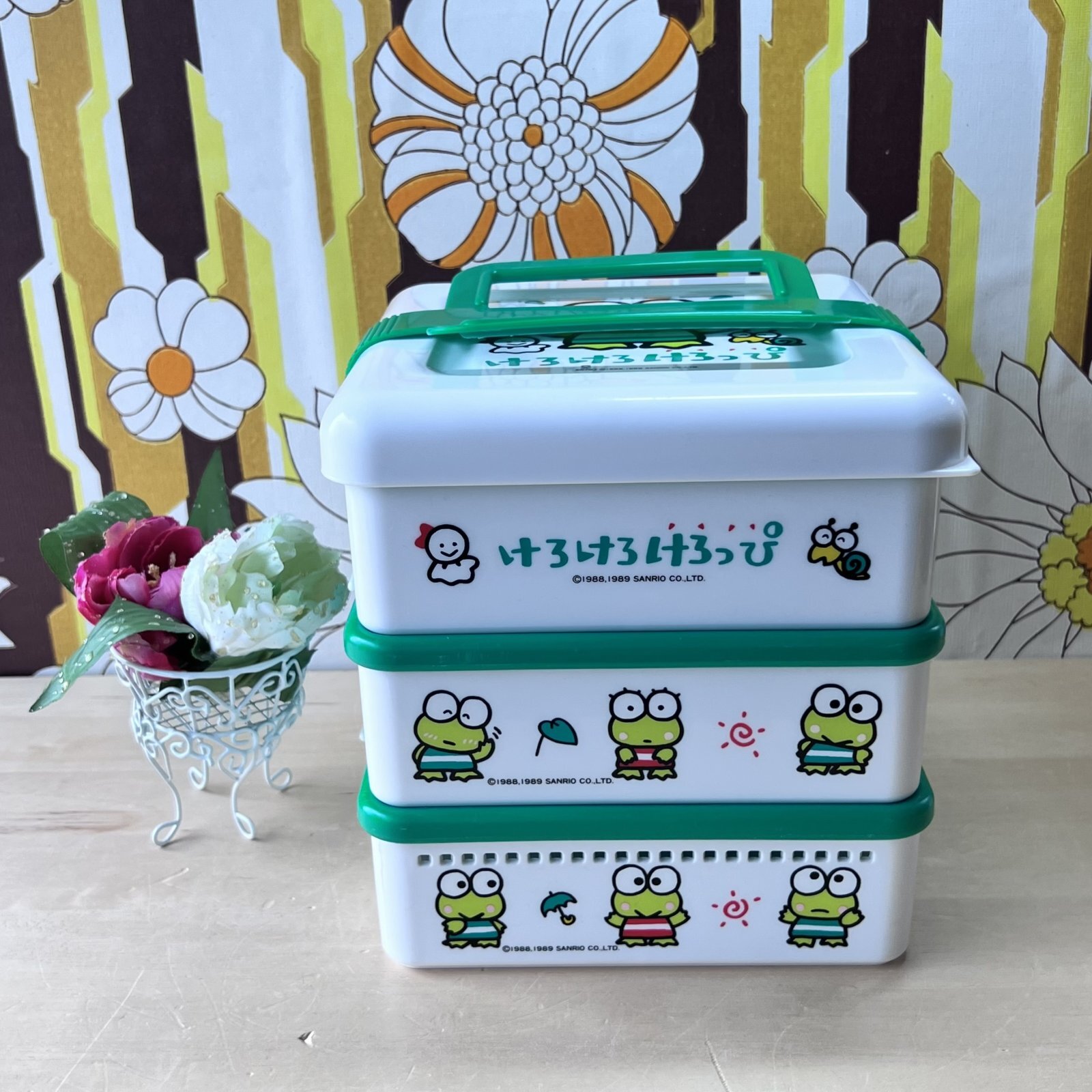 けろけろけろっぴ 1989年製 SANRIO オールドサンリオ 三段ピクニック