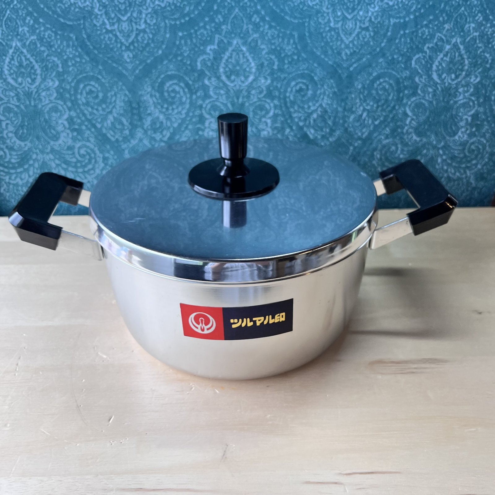 ツルマル印 両手鍋 約43センチ 蓋なし ツルマル印 両手鍋 約43センチ