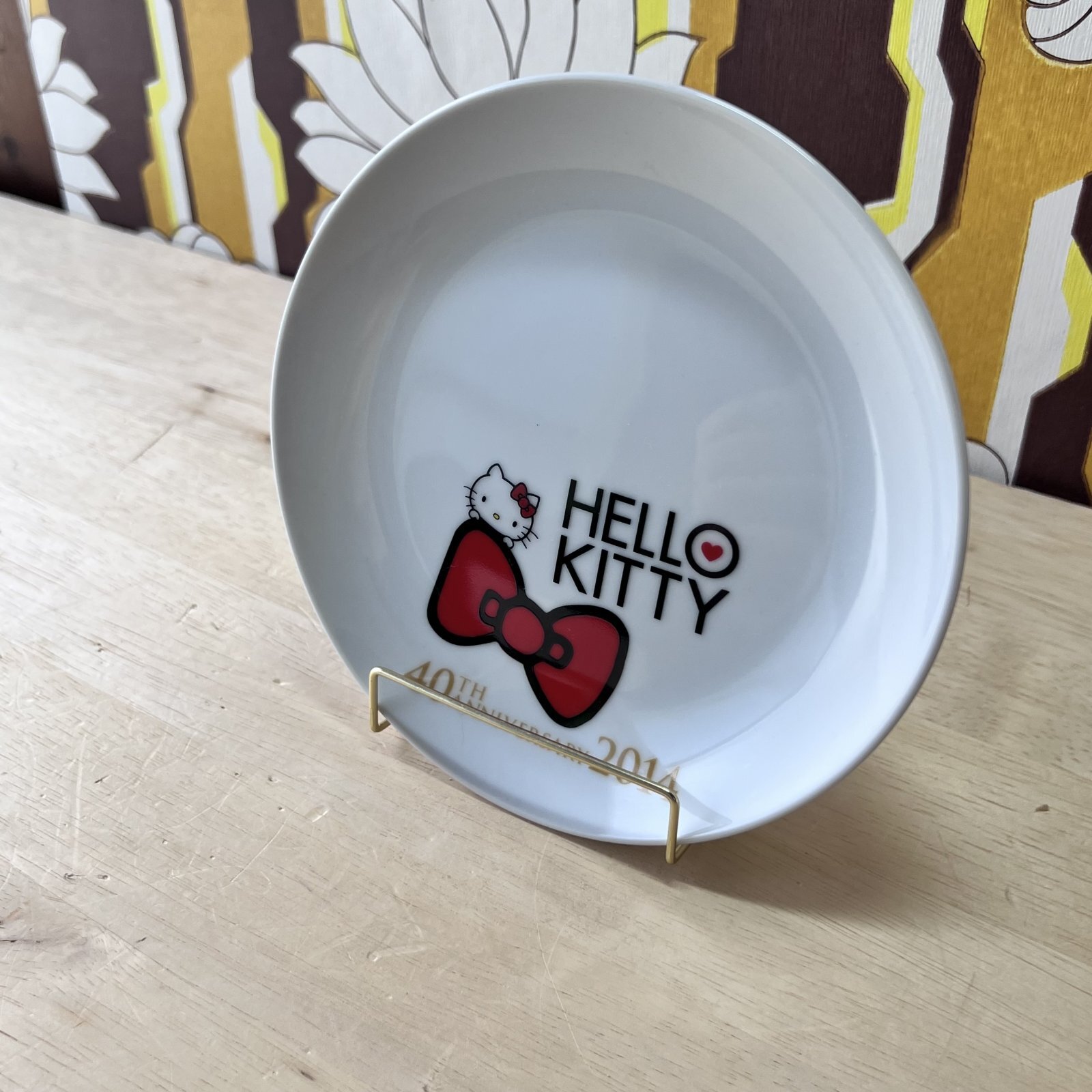LAWSON×ハローキティ 一番くじ 40周年記念anniversaryプレート皿2014年