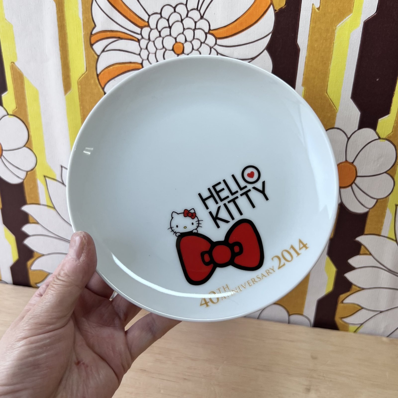 LAWSON×ハローキティ 一番くじ 40周年記念anniversaryプレート皿2014年