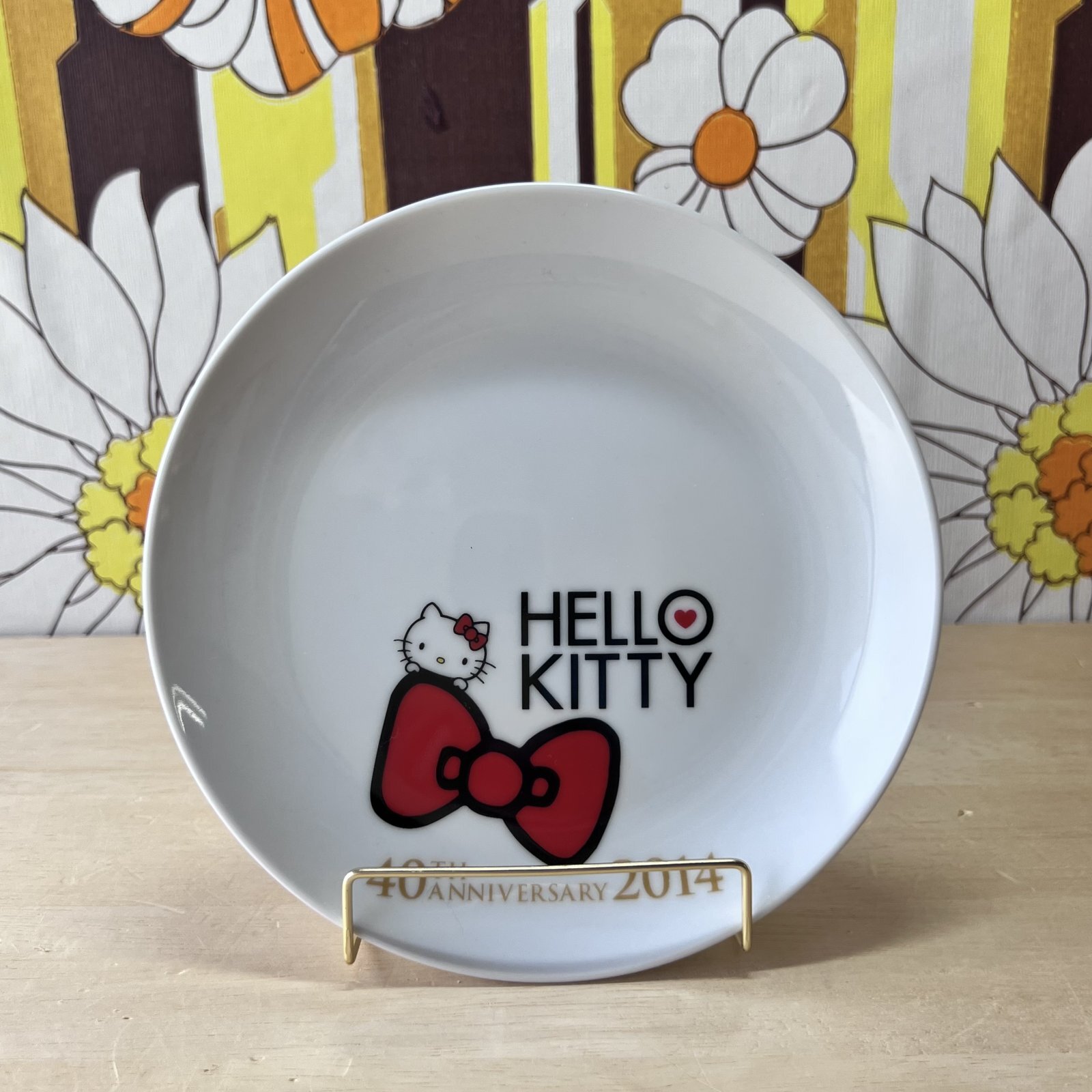 LAWSON×ハローキティ 一番くじ 40周年記念anniversaryプレート皿2014年