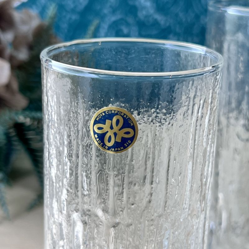 純喫茶 HOYA 保谷クリスタルタンブラーグラス 木肌 CORDIALGLASS 各サイズ