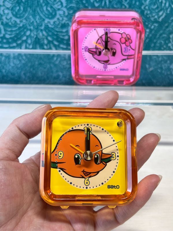 佐藤製薬 薬局物ノベルティ サトちゃんサトコちゃん目覚まし時計 各種 KZ25