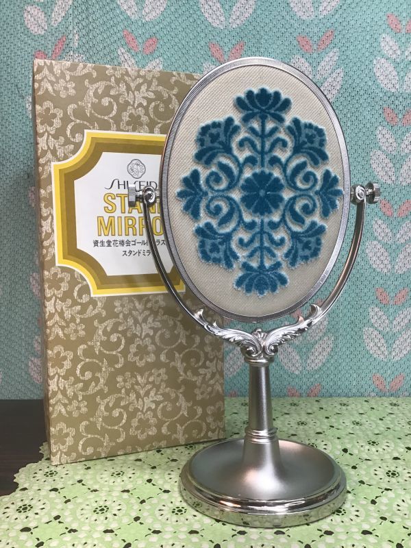 SHISEIDO 資生堂花椿会ノベルティスタンドミラー 卓上鏡