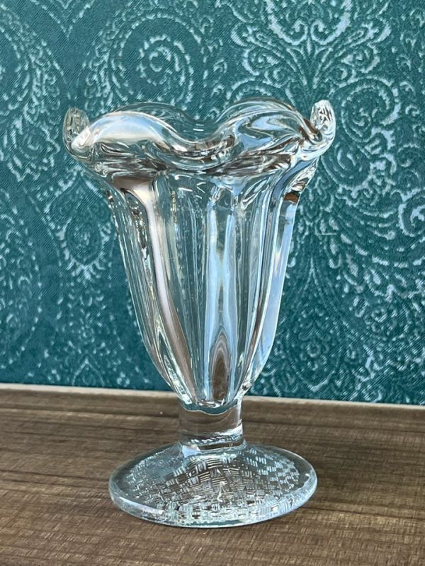 純喫茶 昭和パフェグラス ロング 朝顔型 1個 GU245