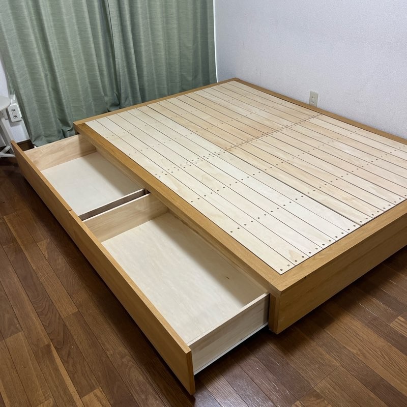 無印良品ベッドフレーム買取】東京都港区三田 ファミリー層のお客様